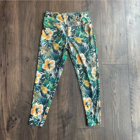Sweaty Betty Women Tropical Floral Print 7/8 Length Leggings Size Small - Picture 3 of 6